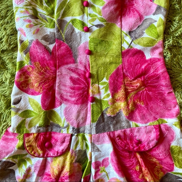 Vintage Tropical Floral Romper - Picture 6 of 14